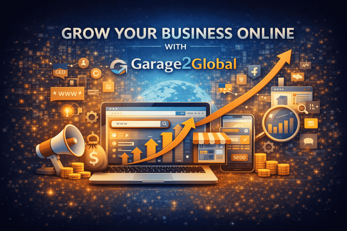 Grow your business online with garage2global through smart digital strategies, user-focused design, and result-driven online solutions.