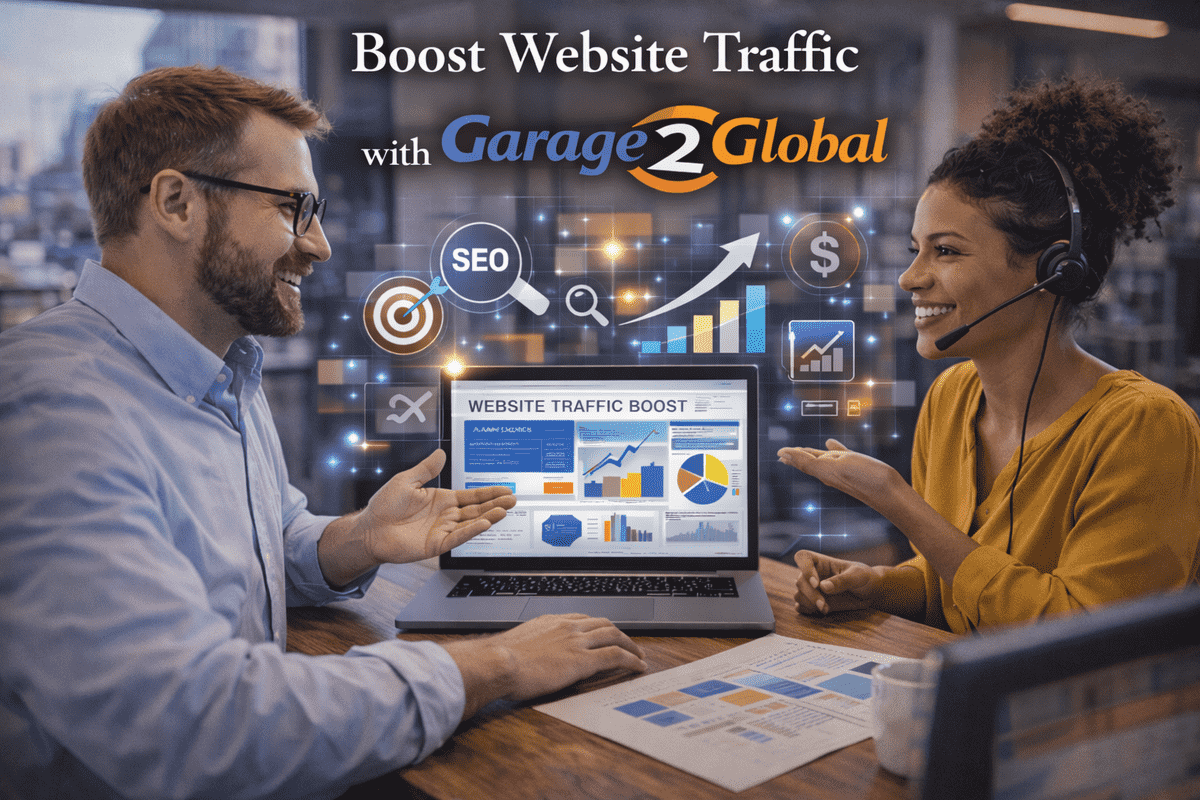 Boost website traffic with garage2global