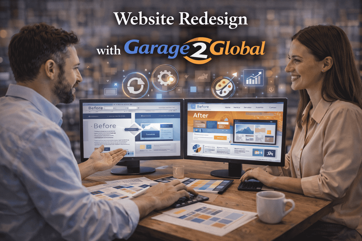 Website redesign with garage 2 global