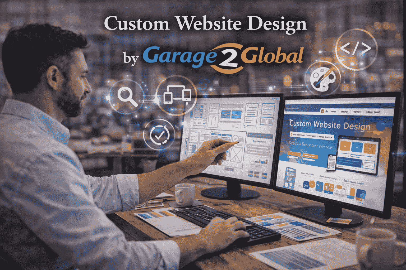 Custom website design by Garage 2 Global for modern, responsive, and business-focused websites