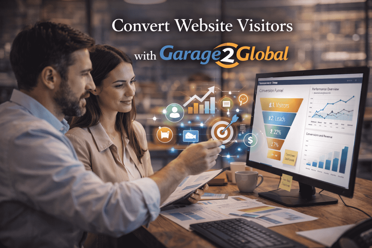Convert website visitors with Garage 2 Global using data-driven digital strategies