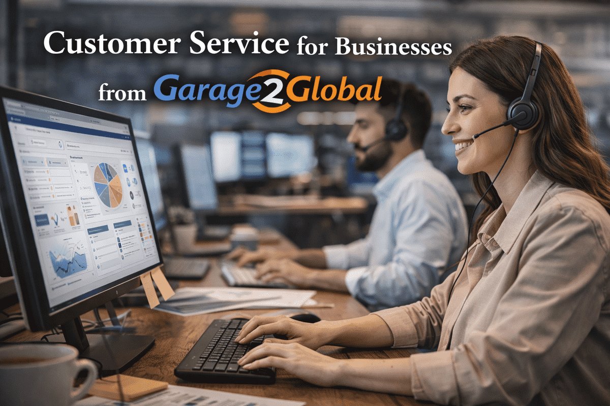 Customer service for businesses from garage2global