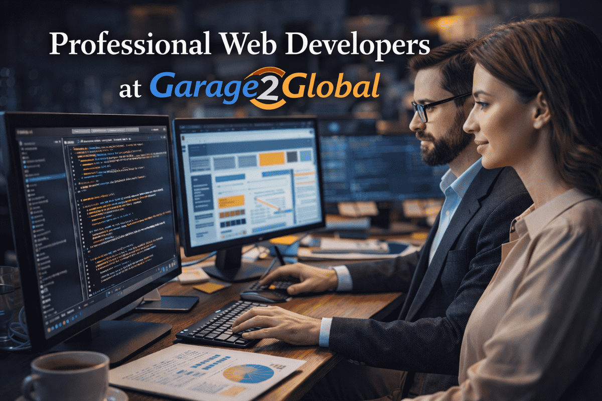Professional web developers at garage2global